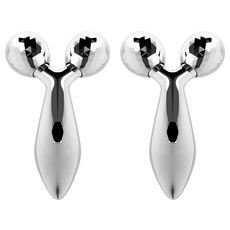 3D按摩滾輪, 銀色, 2個