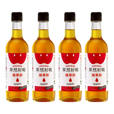 KOKUMORI 穀盛 果然好喝蘋果酢, 360ml, 4瓶