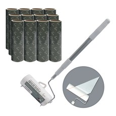 Home&Me 強力斜切清潔滾輪 +支架+補充裝 60入, 1套