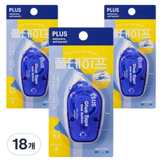 플러스 풀테이프 원액션 TG-1920 8.4mm x 8m, 블루, 18개