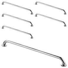 노인 욕실 안전바 60cm, 6개, 실버