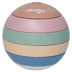 澳洲 mugu 感官學習疊疊球 12個月以上 兒童玩具, 1顆, Multiple colors