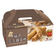 新竹福源 花生醬蛋捲, 320g, 1盒