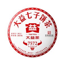 Taetea 茶有大益 普洱熟茶餅7572 2101批次, 357g, 1片, 1片