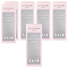 세이브 프리미엄 콘돔 리얼필, 6개입, 6개