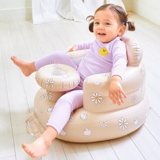 WONDER PAPA 甜甜圈造型嬰兒柔軟座椅, 米色