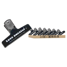 小麥購物 彩色復古磁吸夾 G734 10 x 6.5 x 2.5cm, 黑色, 10個