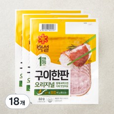 백설 구이한판, 60g, 18개