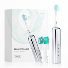 라이브오랄스 프로젝트 오라원 전동칫솔 + 칫솔모 3p 세트, 스텔스 그레이(전동칫솔), 1세트, P-ORAONE25