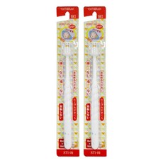 STB Higuchi 360度牙刷 專利360度刷頭設計 0.09mm超細微刷毛, 顏色隨機, 1入, 2支, 0個月以上