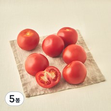 친환경 인증 완숙토마토, 1kg, 5봉