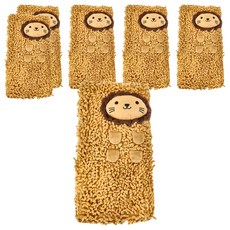 minono 米諾諾 可愛動物地墊 6個, 咖色