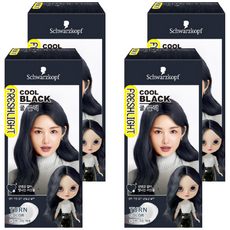 FRESHLIGHT 富麗絲 變色染髮劑, 冷酷黑色, 4個