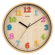 Kinyo 童趣森林立體數字掛鐘 12吋 552g, CL-206