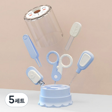 신생아 유아용 손톱깎이 기본세트, 블루, 5세트