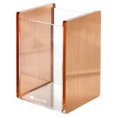 moosy life 目喜生活 桌面美妝刷具收納筒, 玫瑰金, 1個