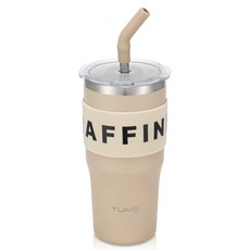 TUMS Raffine吸管保溫杯, 沙棕色, 1個, 700ml