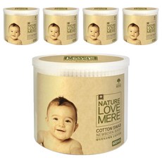 NATURE LOVE MERE 然自母愛 新生兒專用棉花棒, 600件, 5個