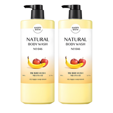 해파바스 내추럴 정말 촉촉한 바디워시 프루티 향, 900g, 2개