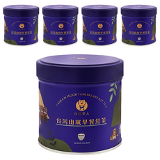 台灣茶人 台灣山嵐早餐紅茶 附帶麝香葡萄、佛手柑、肉桂味 口感甘醇, 50g, 1入, 5罐