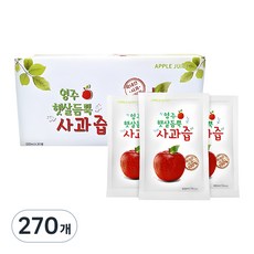 영주 햇살듬뿍 사과즙, 100ml, 270개