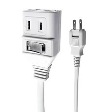 FONG HUA 崶華 一開兩插家用延長線 1.2M, 白色, 1個