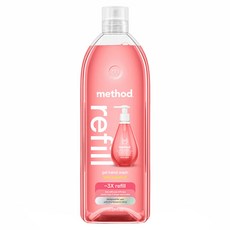 method 美則 洗手乳補充瓶 粉紅葡萄柚, 1瓶, 1L