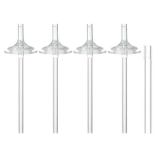 hibee Double Heart適用替換吸嘴 2入+吸管 2支+吸管刷組 第2階段, 單色, 2組