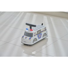 YaYa 幼兒無噪音3D警察嚕嚕車, 藍色, 1個