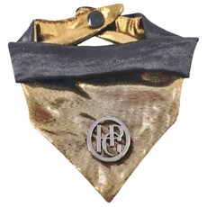 HAPPY GO PUPPY 寵物領巾, 華麗派對 金色, 1條