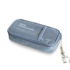 아이코닉 코트니 그랜드 펜 파우치, COTTEN BLUE, 1개