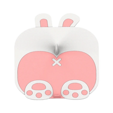 E.dot 屁屁造型防臭矽膠排水孔蓋 橙狐狸/白小兔/藍恐龍, 14 x 14cm