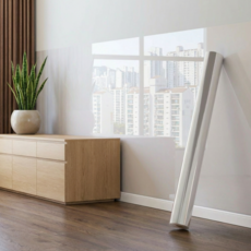 쿠말 무점착 벽지보호 시트 필름, 투명