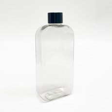 方形扁瓶 250ml+黑色瓶蓋組, 250ml, 50入