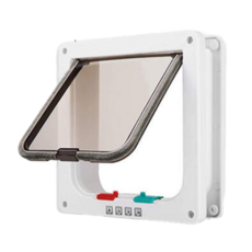 寵物活動門, 雙向, L, 白色, 1個