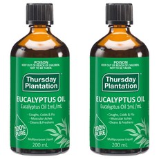 Thursday Plantation 星期四農莊 精油 尤加利, 200ml, 2瓶