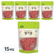 OrganicStory 유기농 현미로 만든 딸기볼 스낵, 현미, 65g, 1, 15개