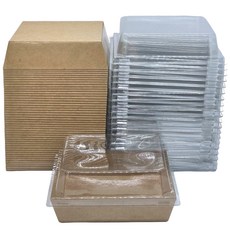 Urban Flare 方形三明治容器, 50個, 1入