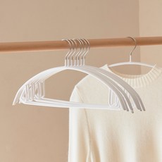 JINSIMGAMSUNG 半圓無痕衣架, 20支, 白色
