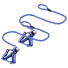 寵物夢工廠 反光胸背帶牽繩, 顏色隨機, 2條