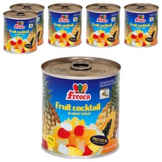 Fresco 후르츠 칵테일 통조림, 410g, 6개