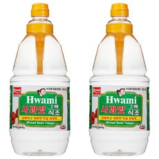 [화미] 2배 사과맛식초, 1.8L, 2개