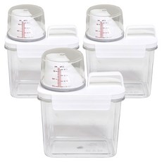 Ju and Ji 多用途手柄型洗滌劑分裝瓶 1100ml, 透明, 3個