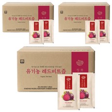 청춘농장 유기농 레드비트즙, 4.8L, 3개