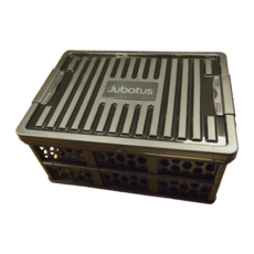 Jubatus 車用收納箱 折疊多用途儲物箱 尺寸 49*35*23.5cm, 經典黑, 1個