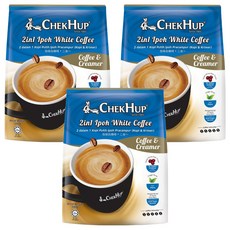 CHEKHUP 澤合 怡保白咖啡 二合一 咖啡包 + 糖包 Set, 420g, 12包, 3袋