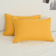 아임리빙 사계절 스윗엣지 통세탁 베개, 옐로우, 2개