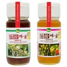 彩花蜜 台灣養蜂協會驗證蜂蜜 龍眼蜂蜜 + 荔枝蜂蜜 SGS檢驗 不含農藥和重金屬, 1.4kg, 1組