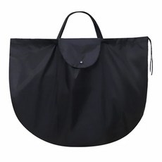 E.dot 安全帽防水束口收納袋 多功能塗銀牛津布, XL(48 x 60cm), 黑色