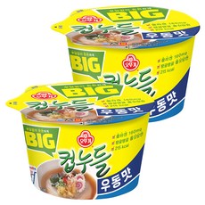 오뚜기 빅컵누들 우동맛 61.5g, 2개